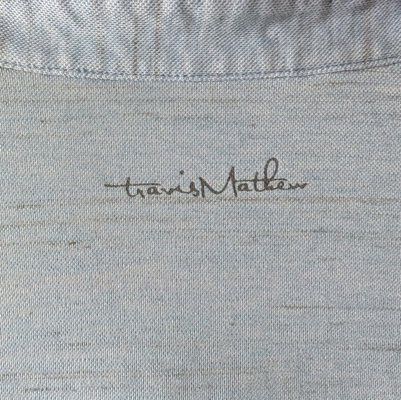 Travis Mathew Light Blue Polo Shirt Size M - Picture 6 of 6